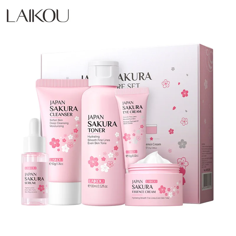 LAIKOU Sakura Kit Skin Care Se - Korean Skincare Routine review and price