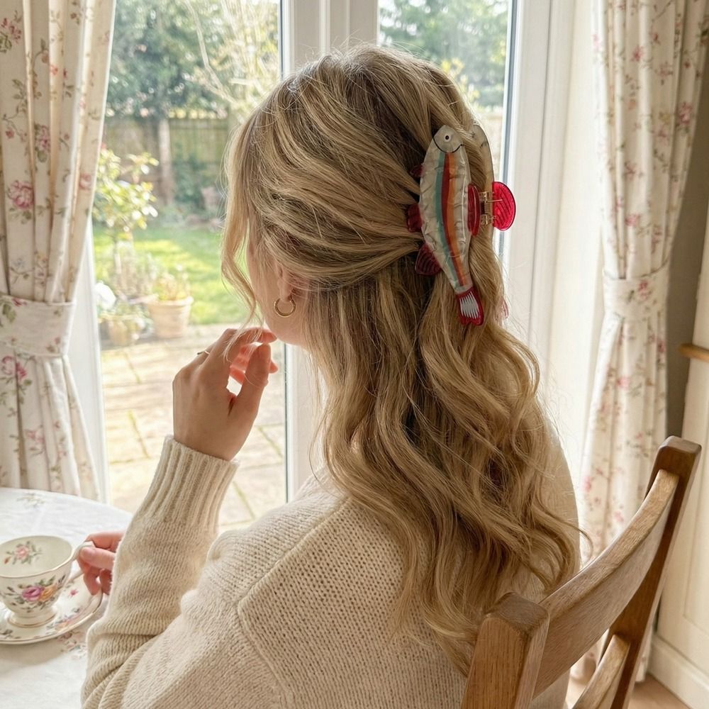 Hairpin Ocean Animal Hair Claw - Lifestyle In Korean review and price