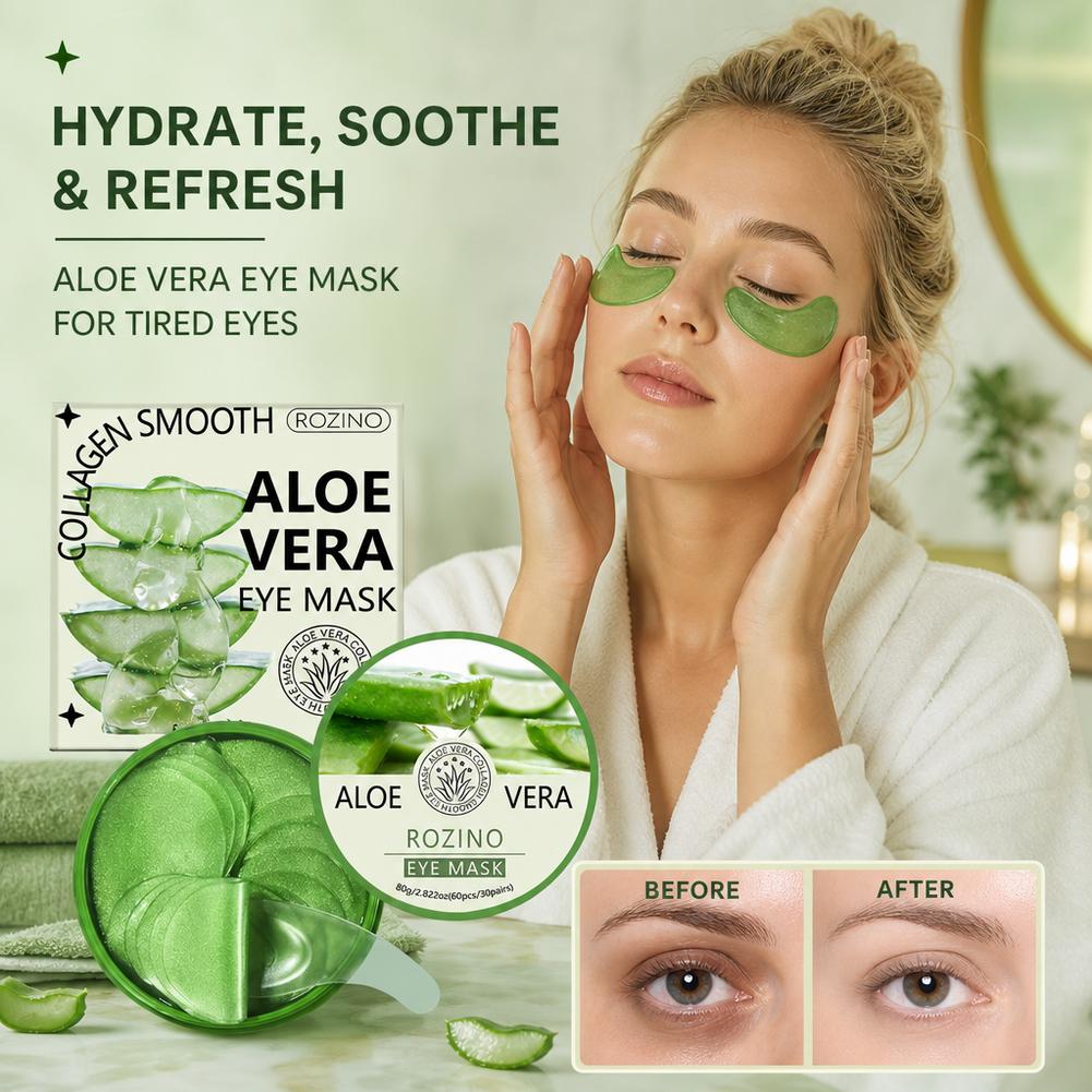 60pcs Aloe Vera Collagen Eye M - Sheet Mask Collagen review and price