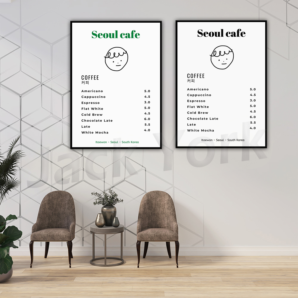 Seoul Cafe Print Wall Art Prin - South Korea Lifestyle review and price