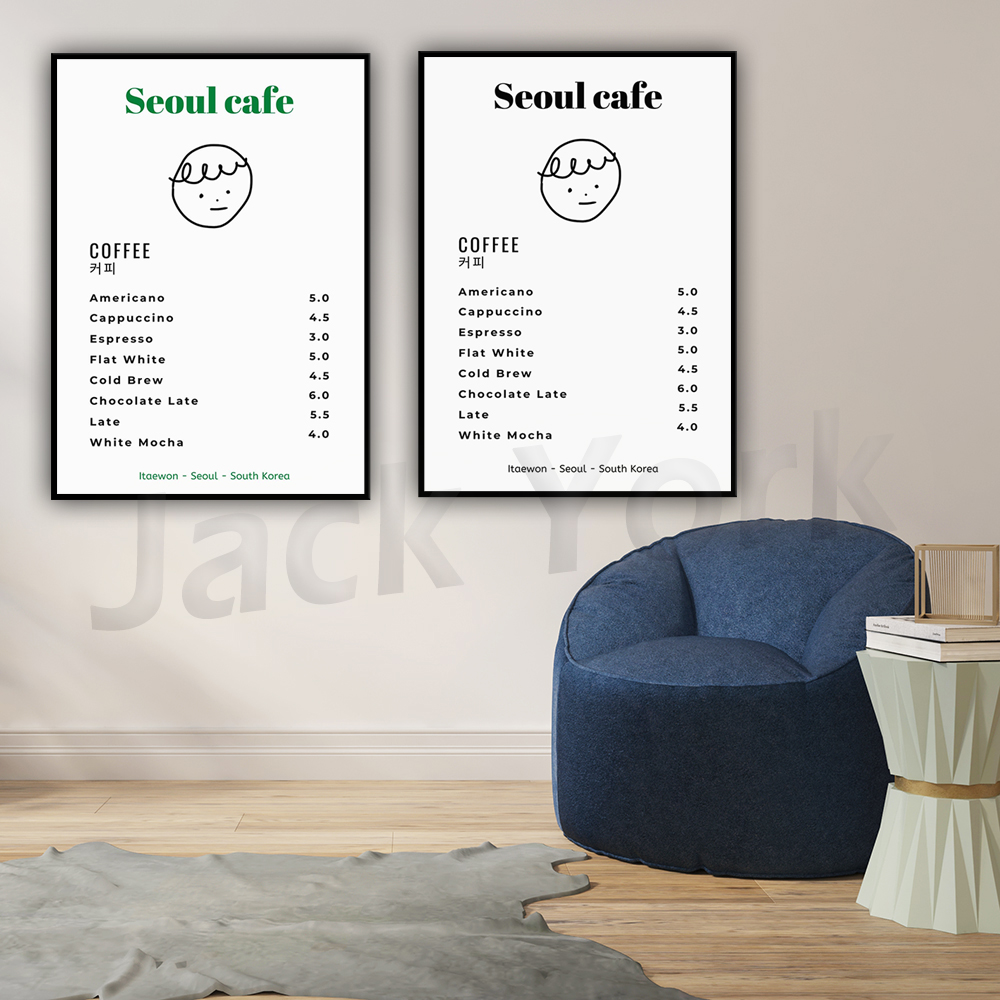 Seoul Cafe Print Wall Art Prin - South Korea Lifestyle review and price