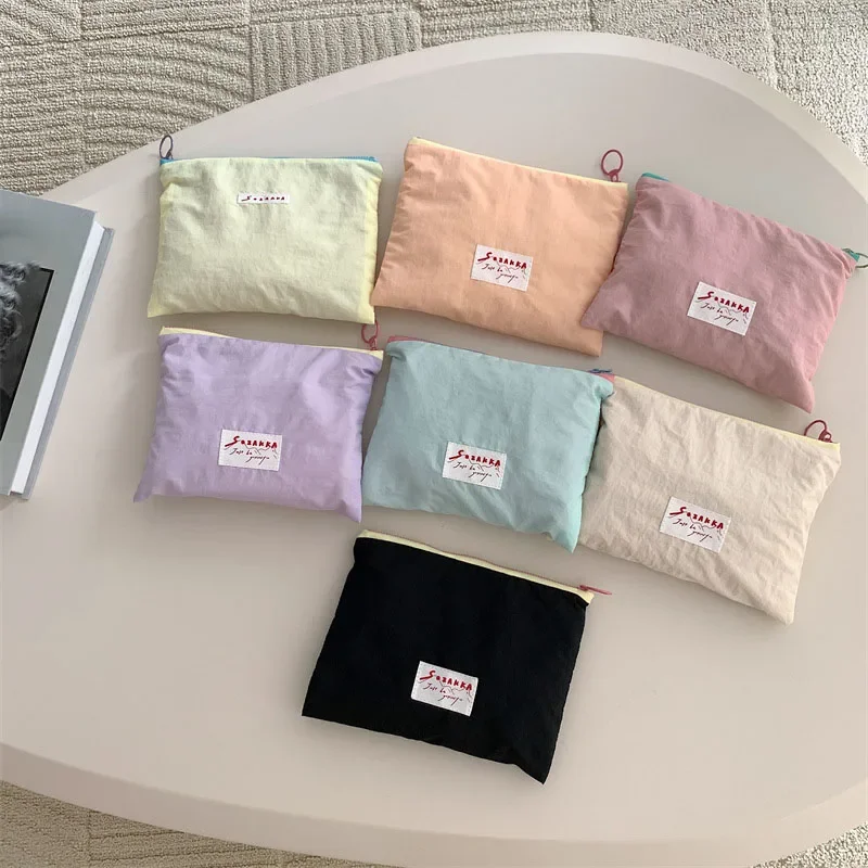 Solid Colour Makeup Bags Korea - Korean Skincare Routine review and price